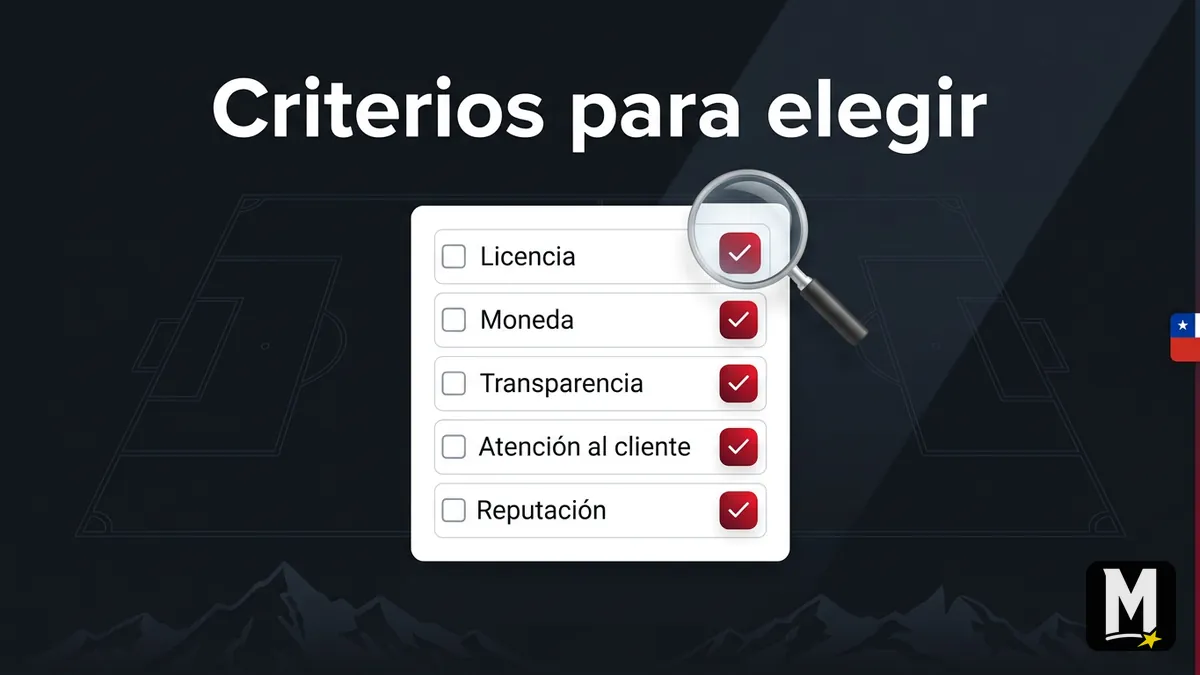 Lista de criterios de licencia y transparencia para elegir una alternativa de apuestas en Chile