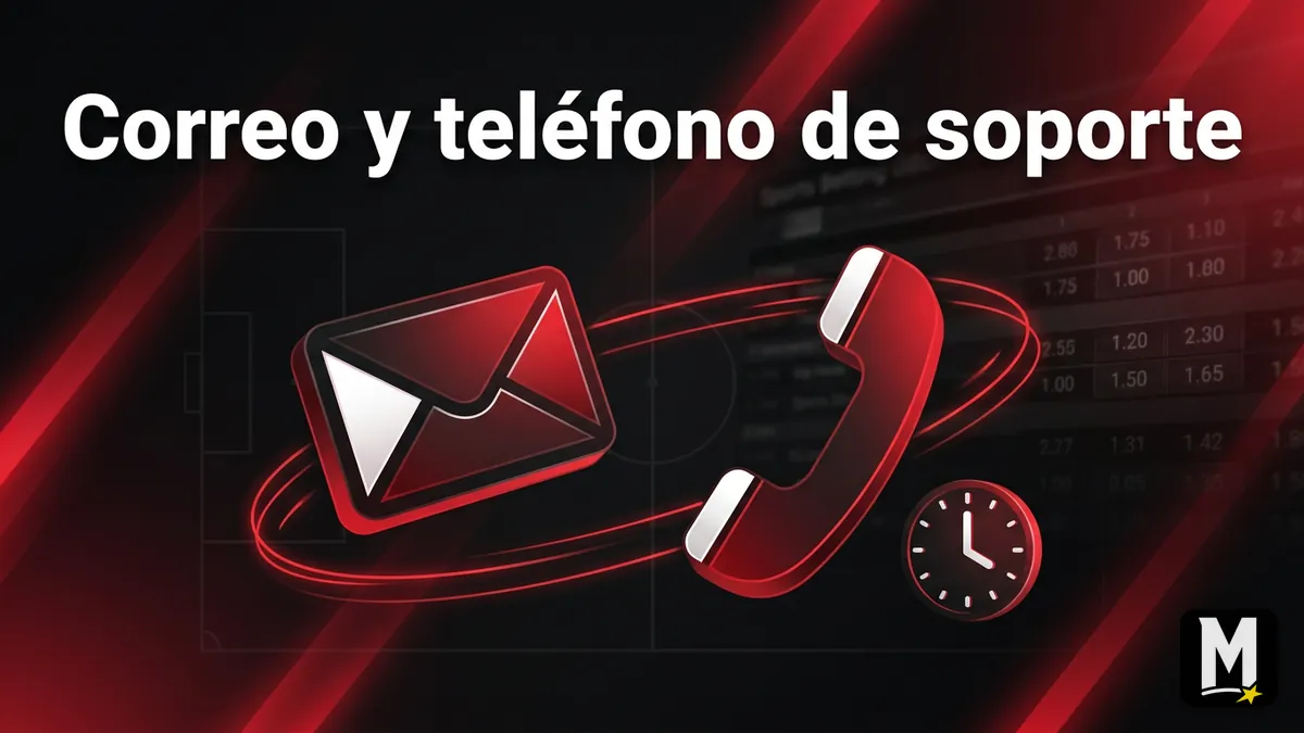 Ilustración de correo electrónico y teléfono como canales de soporte de Maxbet