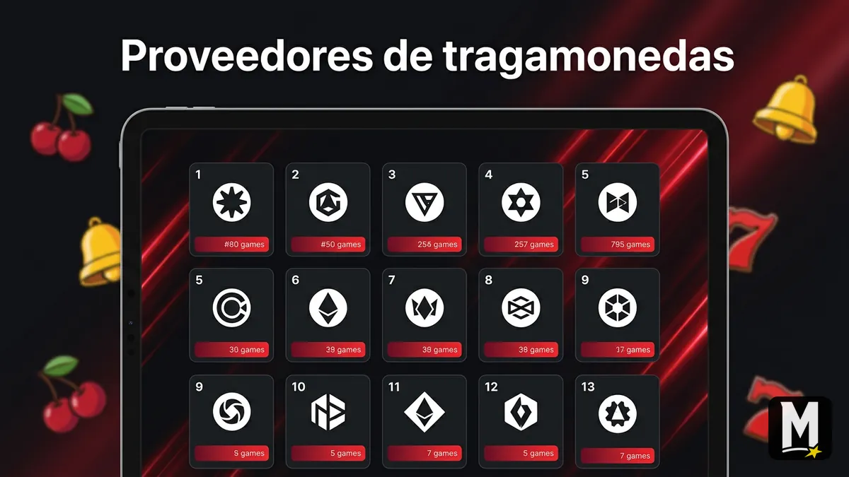 Tabla de proveedores de tragamonedas de Maxbet como Pragmatic Play y Evolution